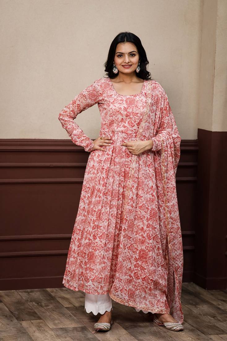 bk Amaltas chiffon printed dress