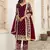 Maroon Net Pakistani Salwar Kameez