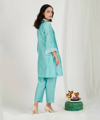 Aqua Blue Pant Set 2