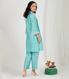 Aqua Blue Pant Set