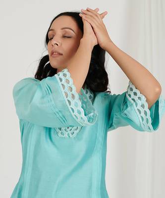 Aqua Blue Pant Set 3