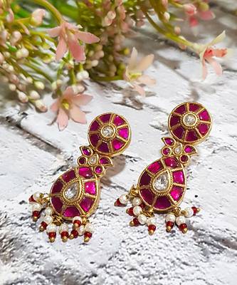 Pink Pachi Pear Earring 3