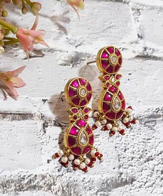 Pink Pachi Pear Earring 4