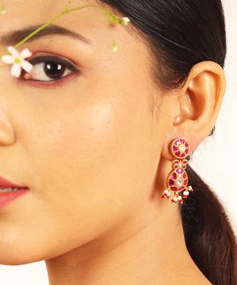 Pink Pachi Pear Earring 5
