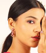 Pink Pachi Pear Earring