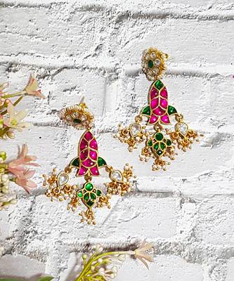 Pachi Pink Fish Dangler Earrings 1