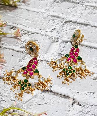 Pachi Pink Fish Dangler Earrings 2