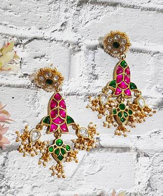 Pachi Pink Fish Dangler Earrings 3