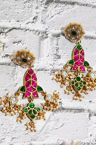 Pachi Pink Fish Dangler Earrings