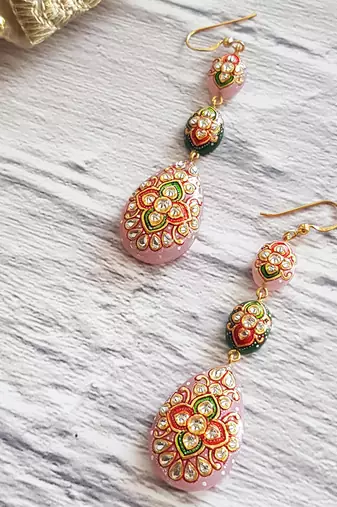 Pink and Green Dangler
