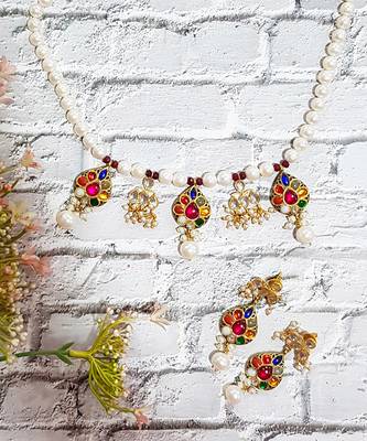 Navratna Bridal Necklace Set 3