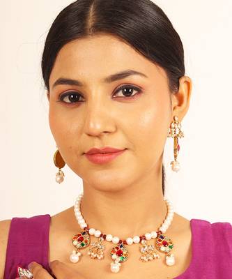 Navratna Bridal Necklace Set 1