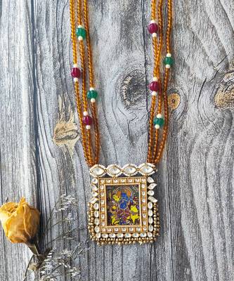 Chitrakari Radha Krishna Necklace 1