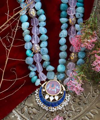 Chitrakari Elephant Necklace 2