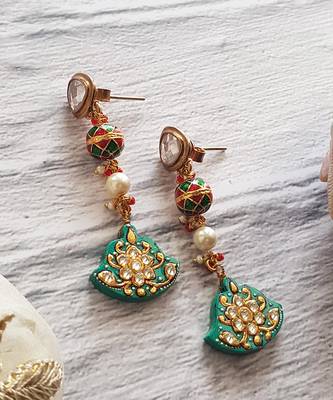 Turquoise Painted Dangler 2