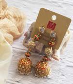 Rose Quartz Painted Jhumka