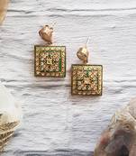 Green Onyx Painted Dangler