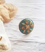 Turquoise Painted Ring