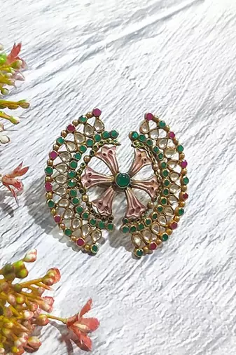 Pink City Meenakari Ring