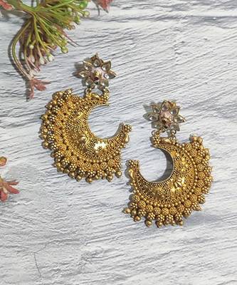 Pink City Temple Art Danglers 1