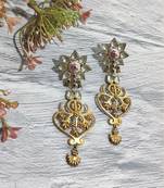 Pink City Temple Flower Earring