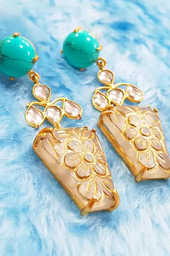 Turquoise Designer Dangler Earring