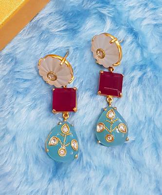 White Aquamarine Dangler Earring 1