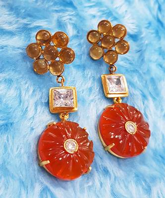 Rust O Dangler Earring 2
