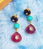 Amethyst Turquoise Dangler Earring
