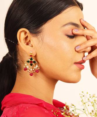 Pachi Leave Kundan Earring 5