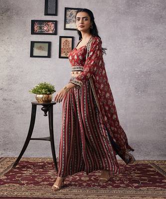 Sarouk Embroidered Co-Ord Set With Jacket 3