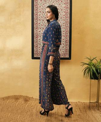 Zahra Printed Jumpsuit With Jacket 3