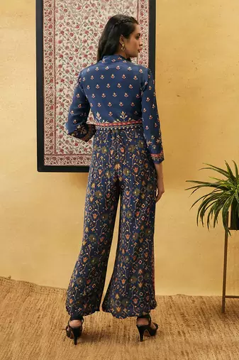 Zahra Printed Jumpsuit With Jacket