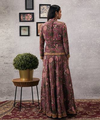 Mehr Embroidered Jacket With Flared Pants 4