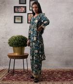 Mehr Embroidered Asymmetric Co-Ord Set