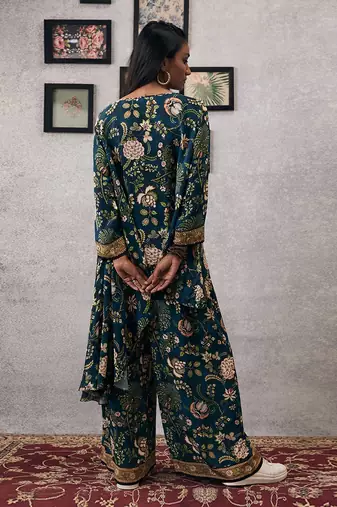 Mehr Embroidered Asymmetric Co-Ord Set