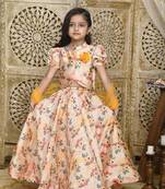Yellow stone organza stitched lehenga