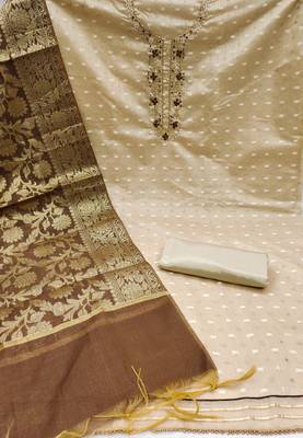 Beige Stone Banarasi Salwar 2