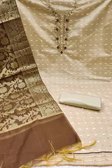 Beige Stone Banarasi Salwar
