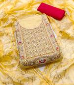 Yellow Gotta Patti Cotton Salwar