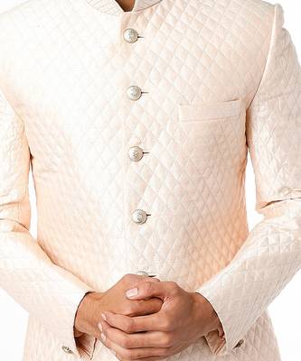 Cream Nawabi And Churidar 3