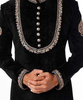 Black Swede Nawabi And Black Pants 3