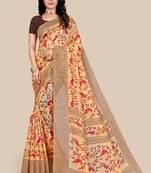 Bhagalpuri silk saree with woven desing border  with blouse