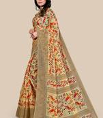 Bhagalpuri silk saree with woven desing border  with blouse