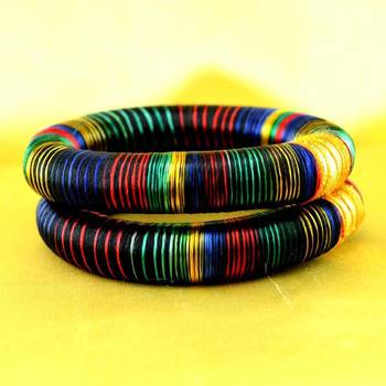 Bangle Kara Hand Made Rajasthani Strechable With Free Size 2