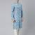 Light Blue Ikat Printed Kurta Set