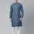 Denim Blue Design Asymmetrical Kurta Set