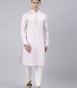 Baby Pink Cotton Kurta Set