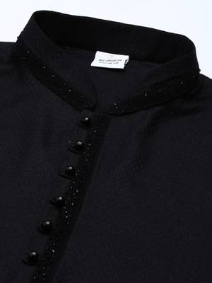 Black Cotton Kurta Set 2
