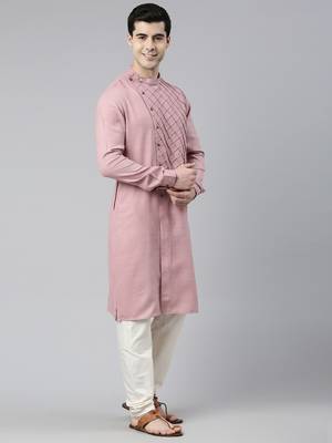 Old Rose Angrakha Kurta Set 4